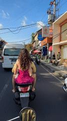 Morning scooter rides and garden scenes captured in Ubud