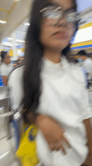 Woman films selfie video in Davao City queue area