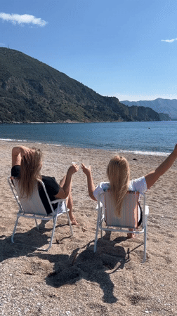 Beachside Pizza and Wine Breakfast Observed in Montenegro