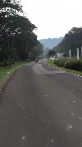 Scenic roads and park documented in Babakan Madang, Indonesia