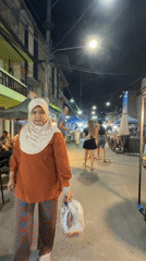 Nighttime street market scenes documented in Ko Phangan Thailand