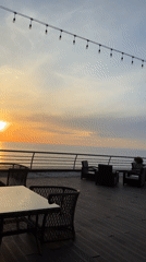 Sunset terrace, garden patio, poolside moments documented in six-minute span