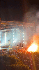 ARTBAT performs nighttime concert in Budva, Montenegro
