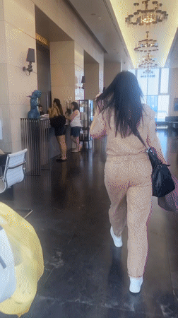 Tourist documents hotel resort scenes across Netanya, Israel morning