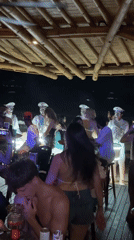 Crowded pool party draws diverse crowds in North Kuta