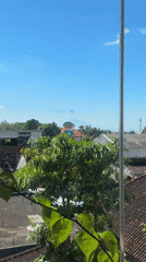 Morning workout at a Kuta Selatan gym with Bali views