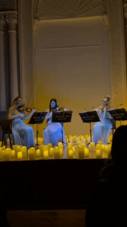 Black Tie Quartet performs candlelit violin concert across Kyiv venues