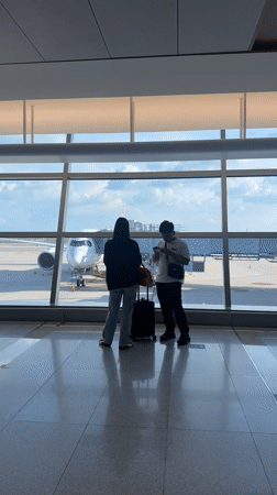 Morning scenes from U-Tapao Airport: terminal, tarmac, and gates
