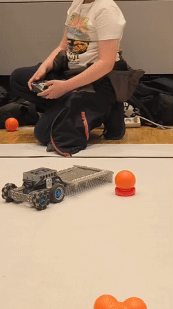 Robotics competition held in Riga featuring remote-controlled robots