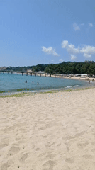 Black Sea beach morning in Varna, Bulgaria