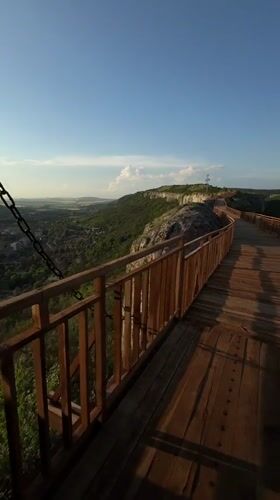 Tourist documents Ovech Fortress visit in Provadia, Bulgaria