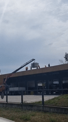 Bombers helicopter and crane operation spotted in Olot