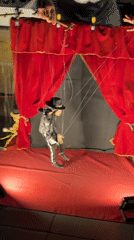 Behind-the-scenes and onstage at a Torremolinos marionette show