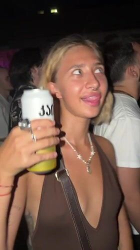 Live show and crowd scenes at a Tbilisi night event