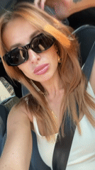 Woman takes car selfie in Krasnoyarsk, Russia