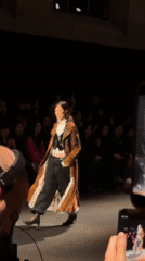 Fashion show with live music held at historic Paris venue