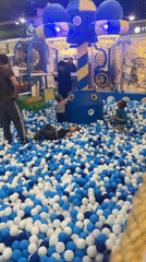 Families enjoy morning activities at Tri Protoka entertainment complex