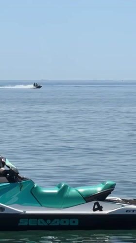 Jet ski activity on calm waters off Estepona's coast