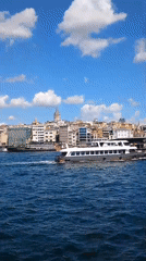 On the water in Istanbul, Golden Horn views from a ferry