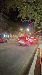 Police activity and evening scenes around central Yerevan