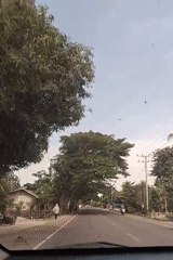 Morning drive through rural Matangpineung captured on dashcam