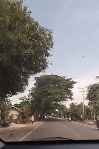 Morning drive through rural Matangpineung captured on dashcam