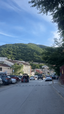 Afternoon scenes captured in Budva, Montenegro streets and homes