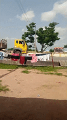Midday street life and traffic in Jalingo, Nigeria
