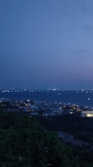 Coastal lights and Ho Chi Minh statue observed in Phú Quý