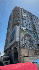 Gaza resident documents damaged buildings, indoor spaces during morning hours