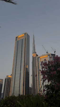 Dubai skyline views captured from Business Bay area