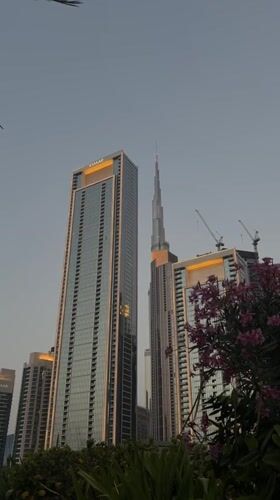 Dubai skyline views captured from Business Bay area