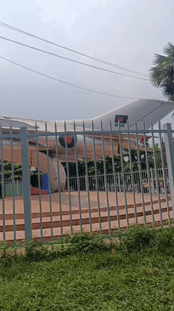Bangladesh MiG-21 fighter jet on public display in Dhaka
