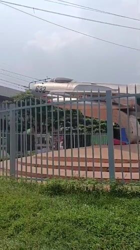 Bangladesh MiG-21 fighter jet on public display in Dhaka