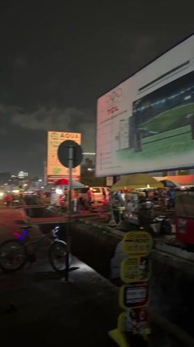 Evening traffic flows through Accra streets