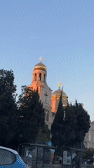 Tourist documents Varna cathedral and colonial architecture in Bulgaria
