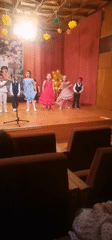 Children's formal performance and certificate ceremony in Obrochishte, Bulgaria