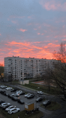 Riga resident captures sunset cityscape and cosmetics organization