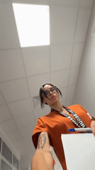 Healthcare worker documents evening shift in Pleven, Bulgaria
