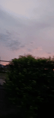 Evening sunset captured from moving vehicle in Tinaquillo, Venezuela