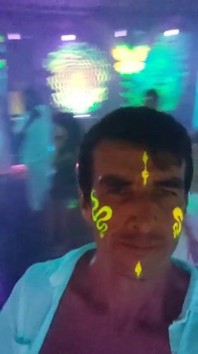 Nightclub dancing captured on video in Blahbatuh, Indonesia