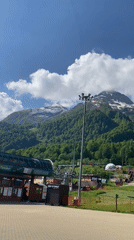 Mountain landscape filmed in Estosadok, Russia