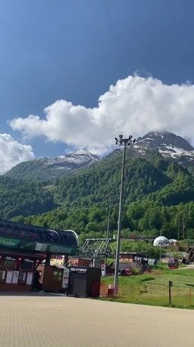 Mountain landscape filmed in Estosadok, Russia