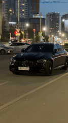 Evening street life documented in Perm, Russia