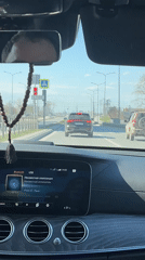Routine morning drive captured on dashcam in Perm