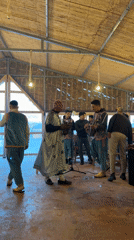 Traditional music and fire dance performance in Tameslouht, Morocco