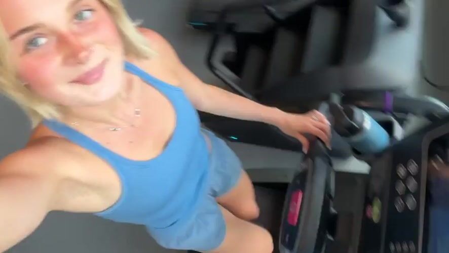 Gym selfie session at a Whistler fitness center