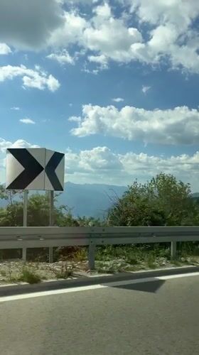 Casual sightseeing moments documented in Montenegro mountain region