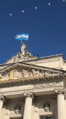 Historical Buenos Aires building documented under clear skies