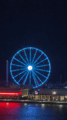 Dubai's Ain Dubai Ferris wheel displays colorful LED light show